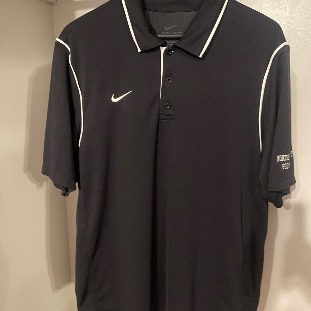 Nike Black Polo Shirt with Moisture-Wicking Fabric